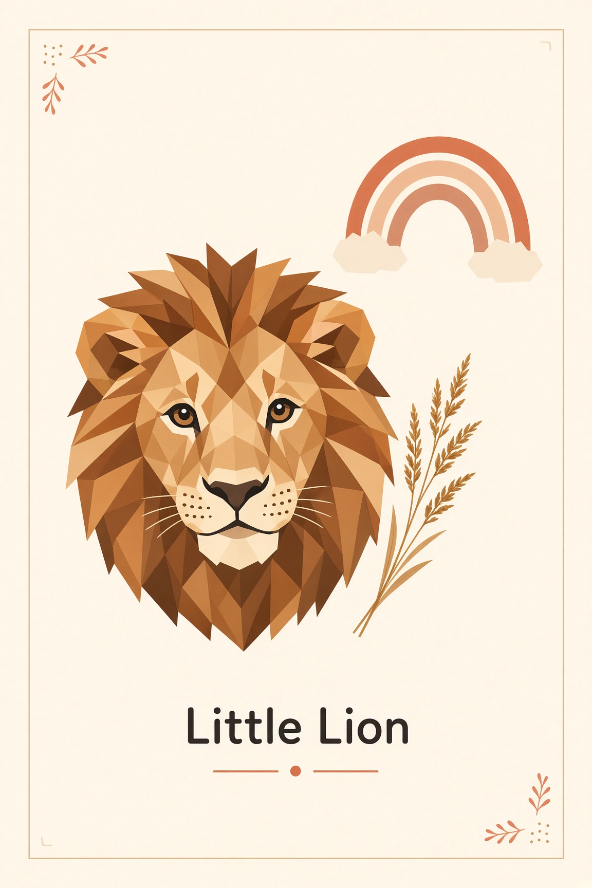 Nursery Wall Art, Boho Polygon Animals, Digital Download view 6