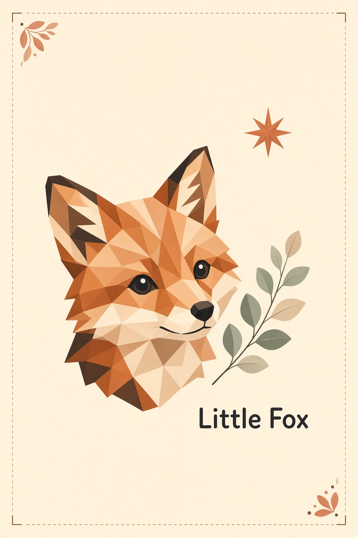 Nursery Wall Art, Boho Polygon Animals, Digital Download view 8